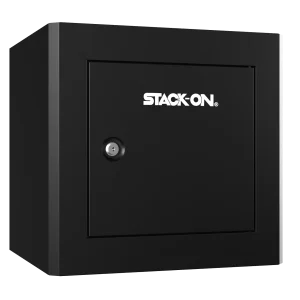 Compact Welded-Steel Pistol / Ammo Cabinet Black