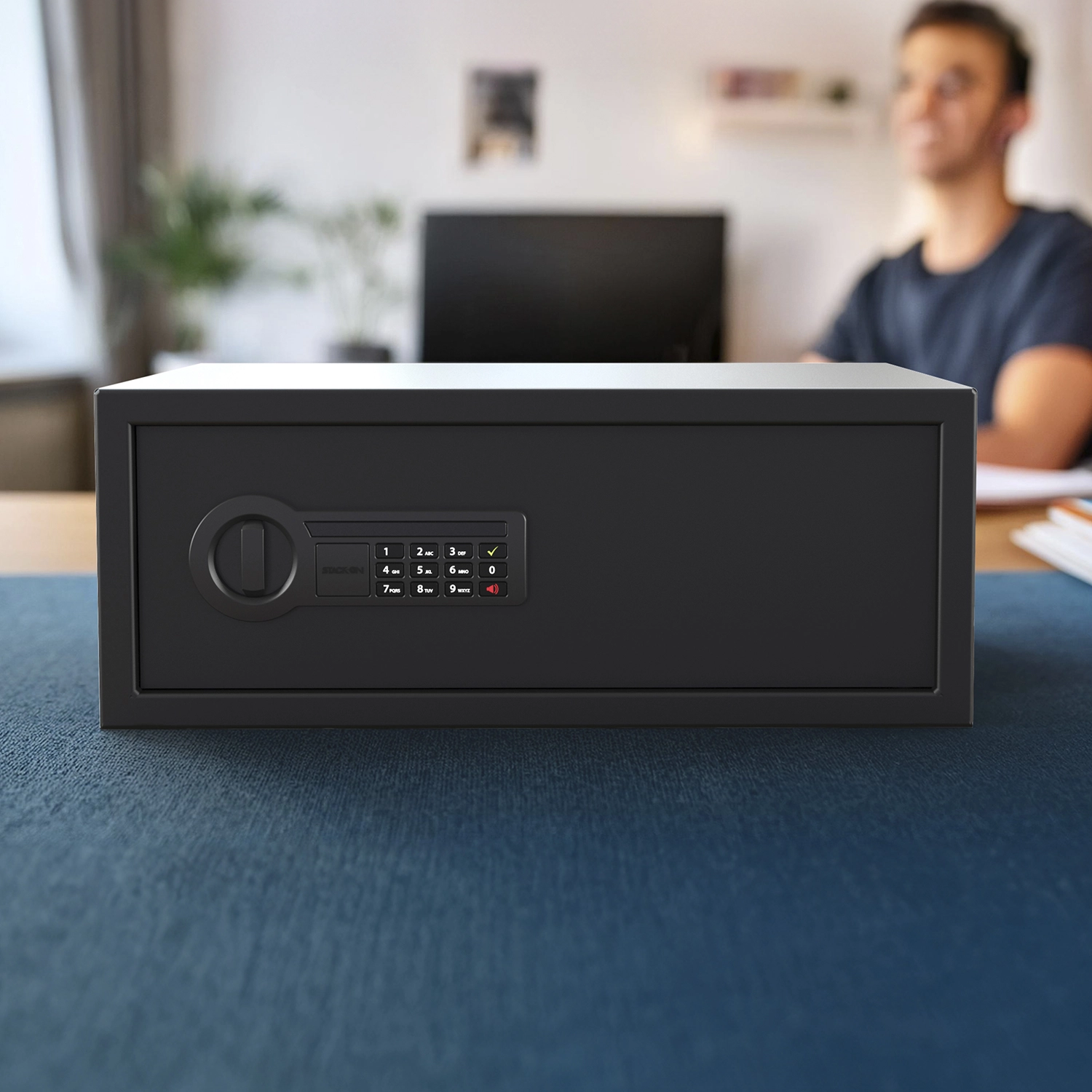 Stack-On Extra-Wide Personal Safe with Electronic Lock