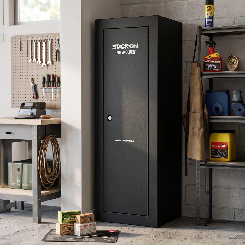 Stack-On Firepower Ammo Cabinet Black - ASC-1416-DS