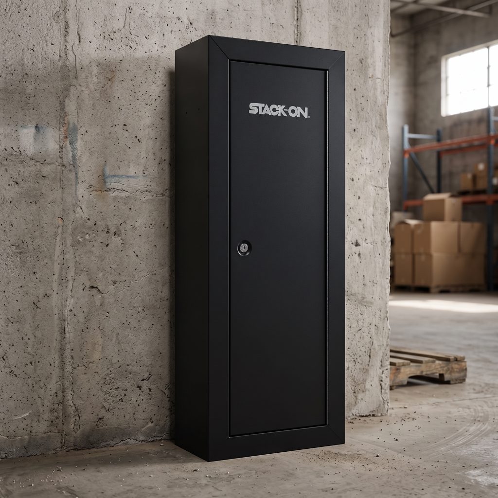8 Gun Welded-Steel Security Cabinet Black - GCB-908-DS